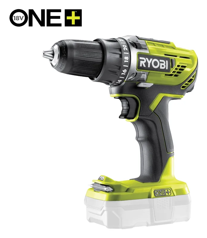 Perceuse-visseuse sans fil Ryobi ONE+ R18DD3-220S (2 batteries 2,0 Ah)